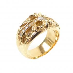 クロムハーツ CHROME HEARTS FLORAL CROSS GLD PAVE DMND フローラルクロス 207009009GLD RING