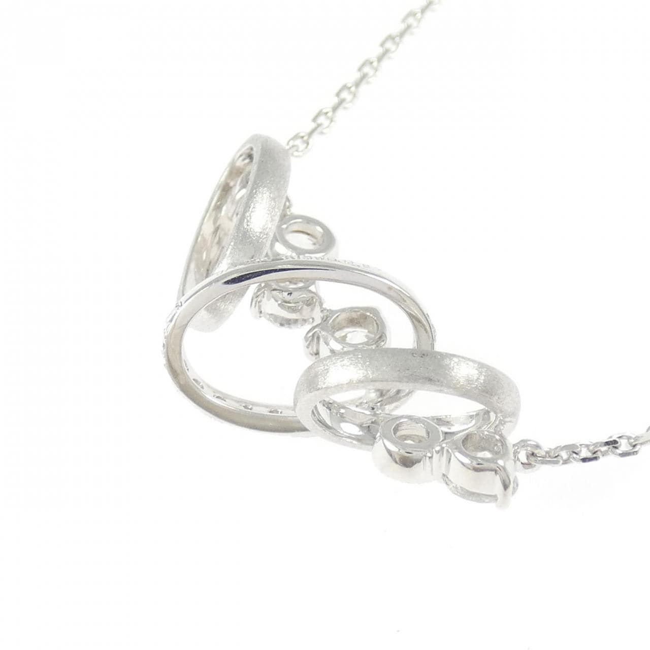 K18WG ダイヤモンド ネックレス 0.97CT