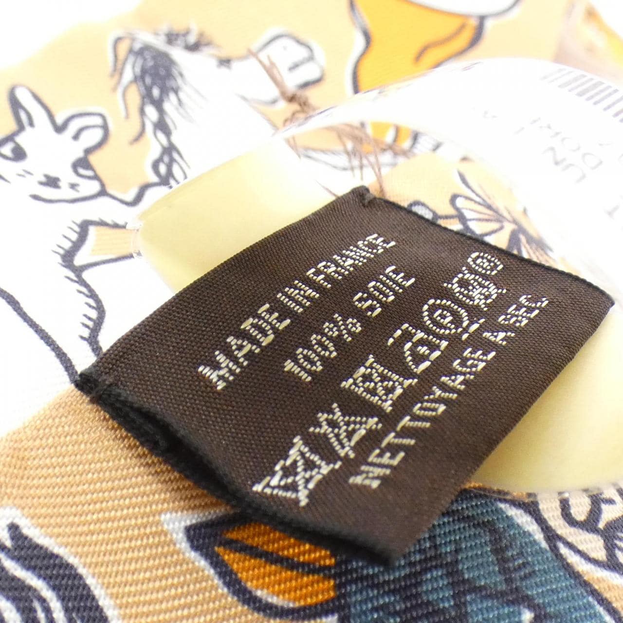 [Unused items] HERMES MILLE ET UN LAPINS Twilly 064007S Scarf