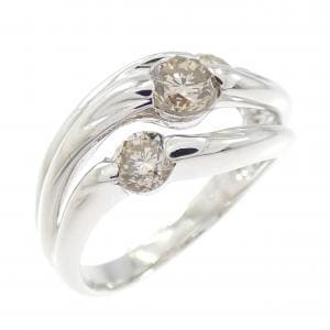 K18WG ダイヤモンド リング 0.36CT