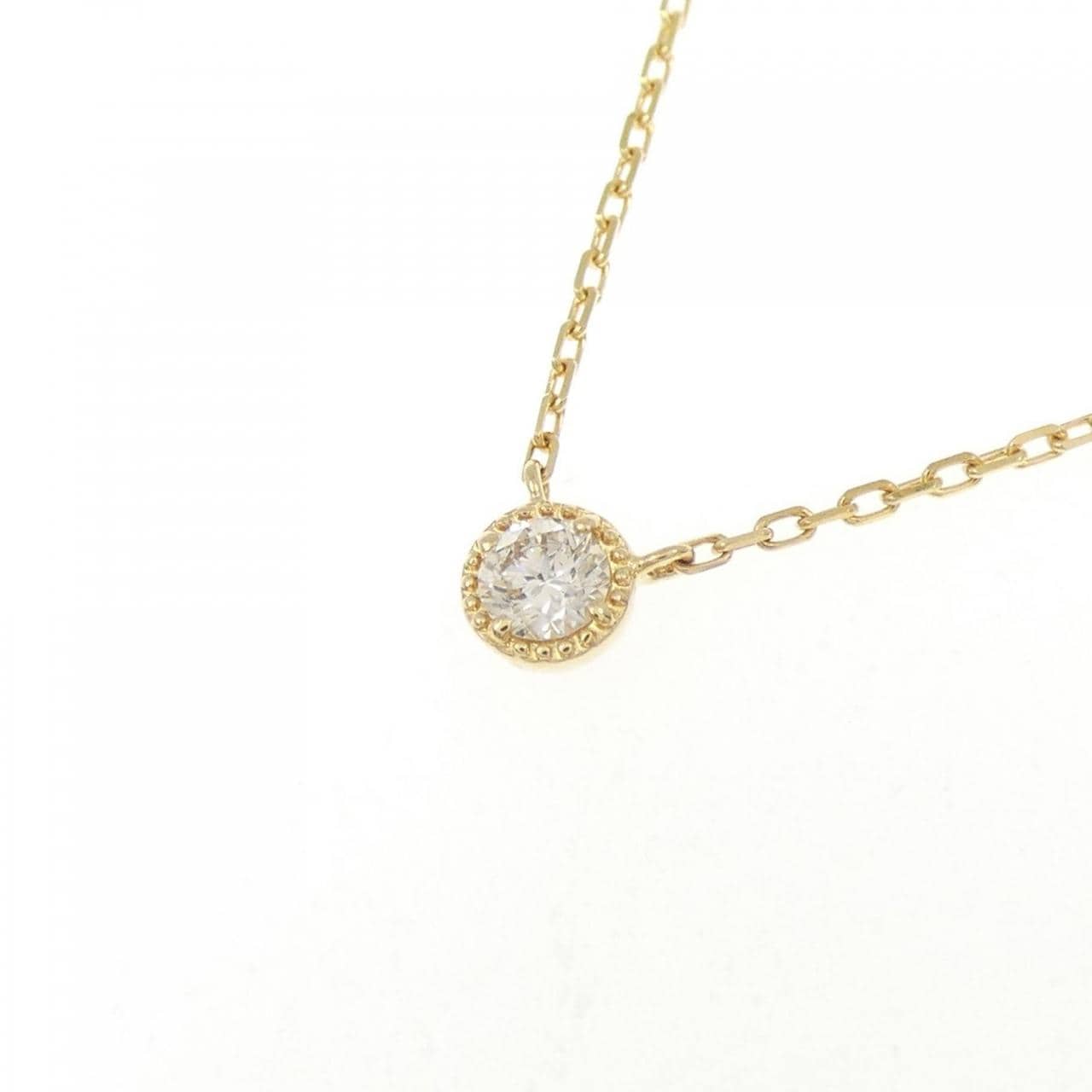 アガット ダイヤモンド ネックレス 0.07CT