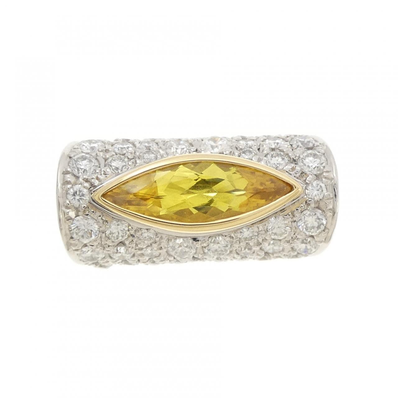 PT900/K18YG サファイヤ リング 1.50CT