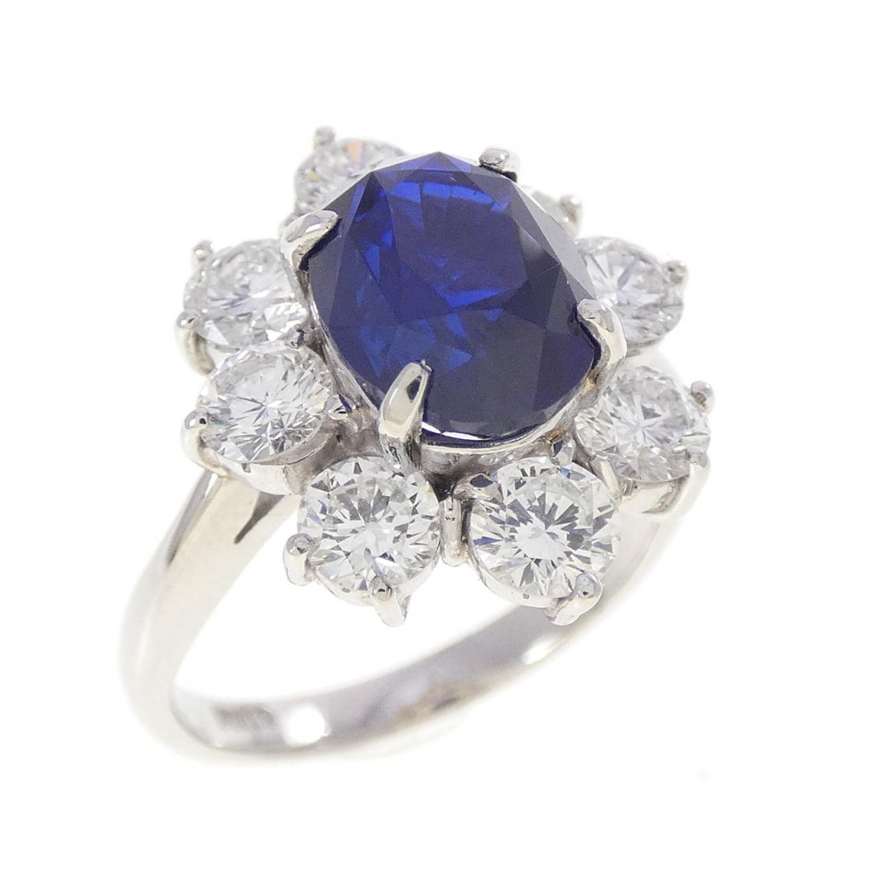 PT900 サファイヤ リング 3.24CT