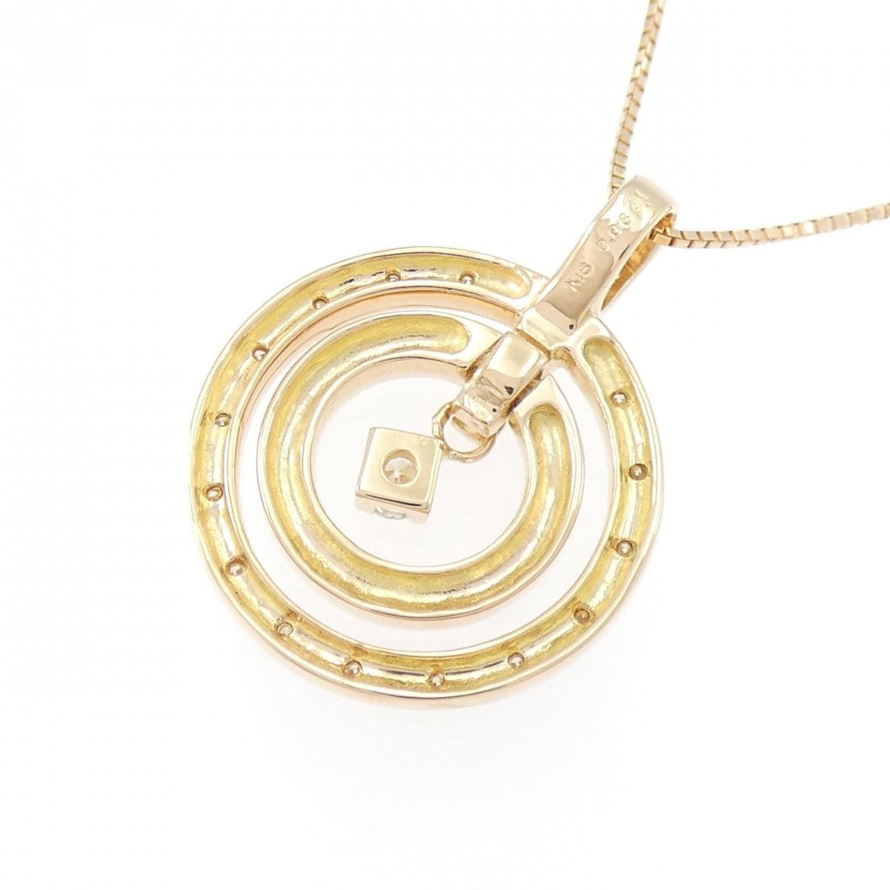 K18PG カラーストーン ネックレス