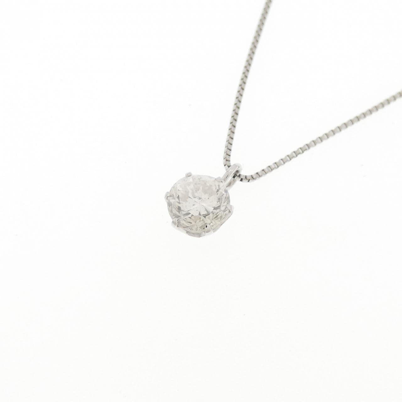 PT900/PT850 ソリティア ダイヤモンド ネックレス 0.502CT