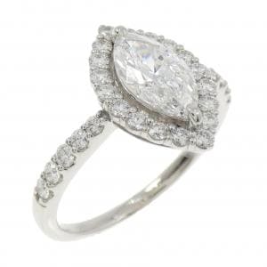 PT950 ダイヤモンド リング 1.010CT D IF マーキスカット
