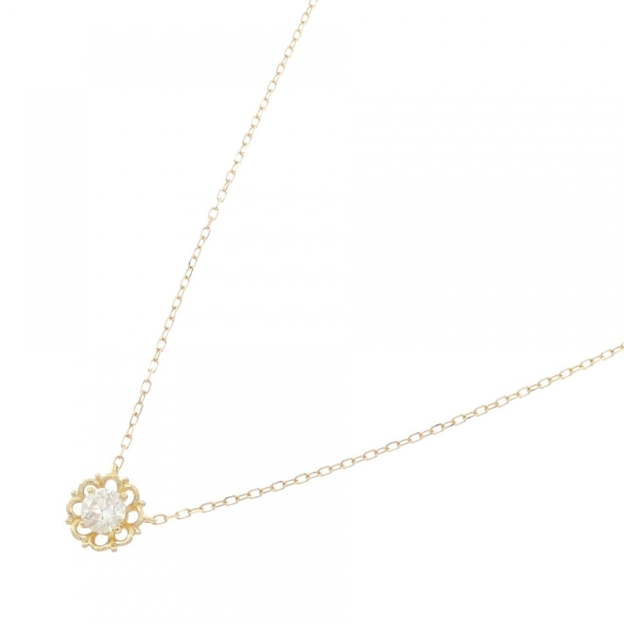 K18YG ダイヤモンド ネックレス 0.20CT