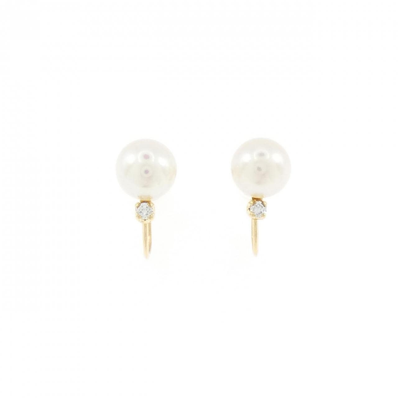 ミキモト 淡水パール イヤリング 7.2mm