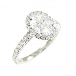 ティファニー ソレスト オーバル リング 0.80CT G VVS2