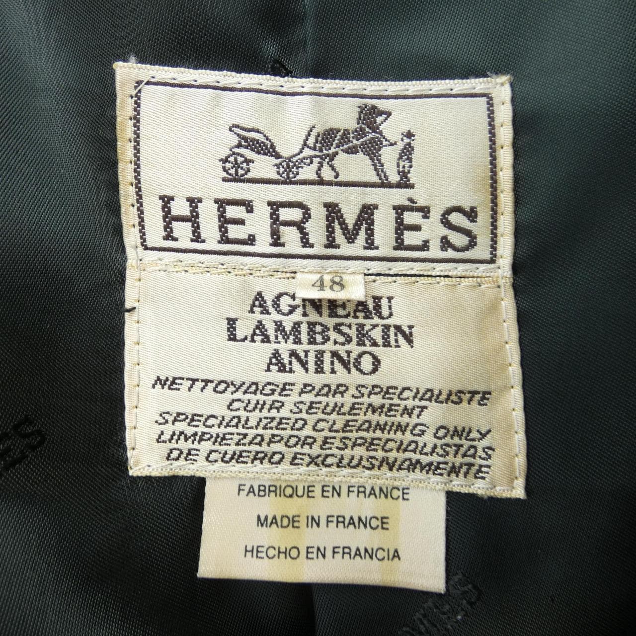 エルメス HERMES レザーコート
