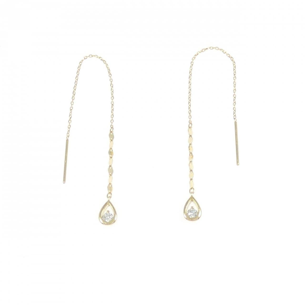 K18YG Diamond earrings