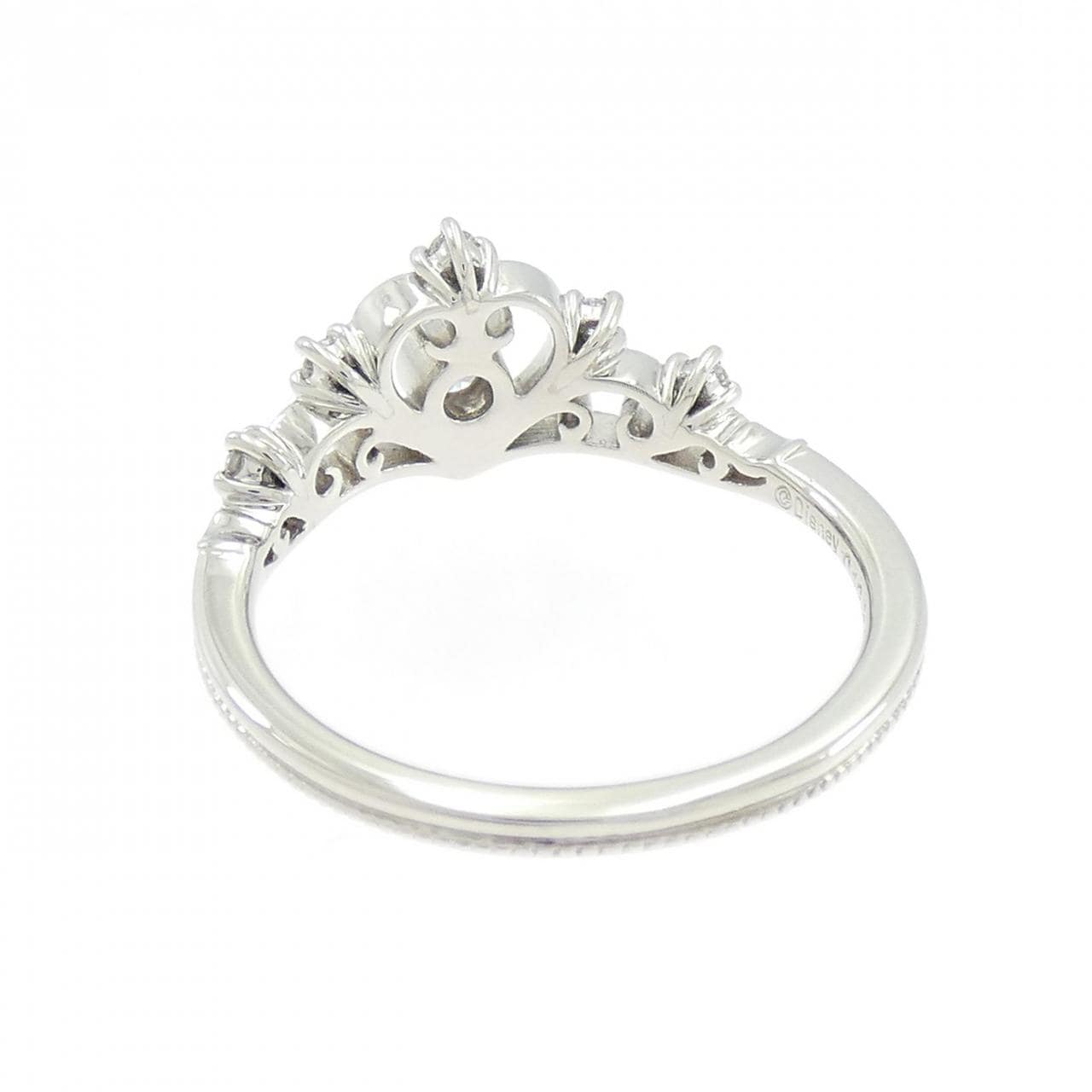 PT900 ティアラ ダイヤモンド リング 0.12CT
