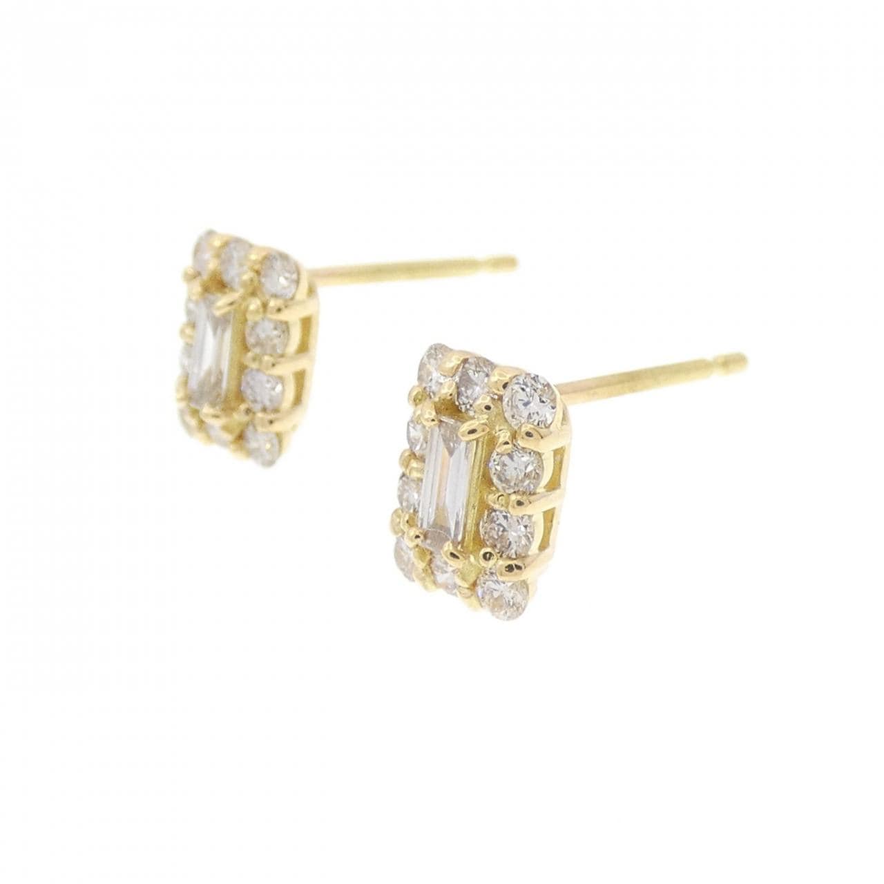 【新品】K18YG ダイヤモンド ピアス 0.40CT