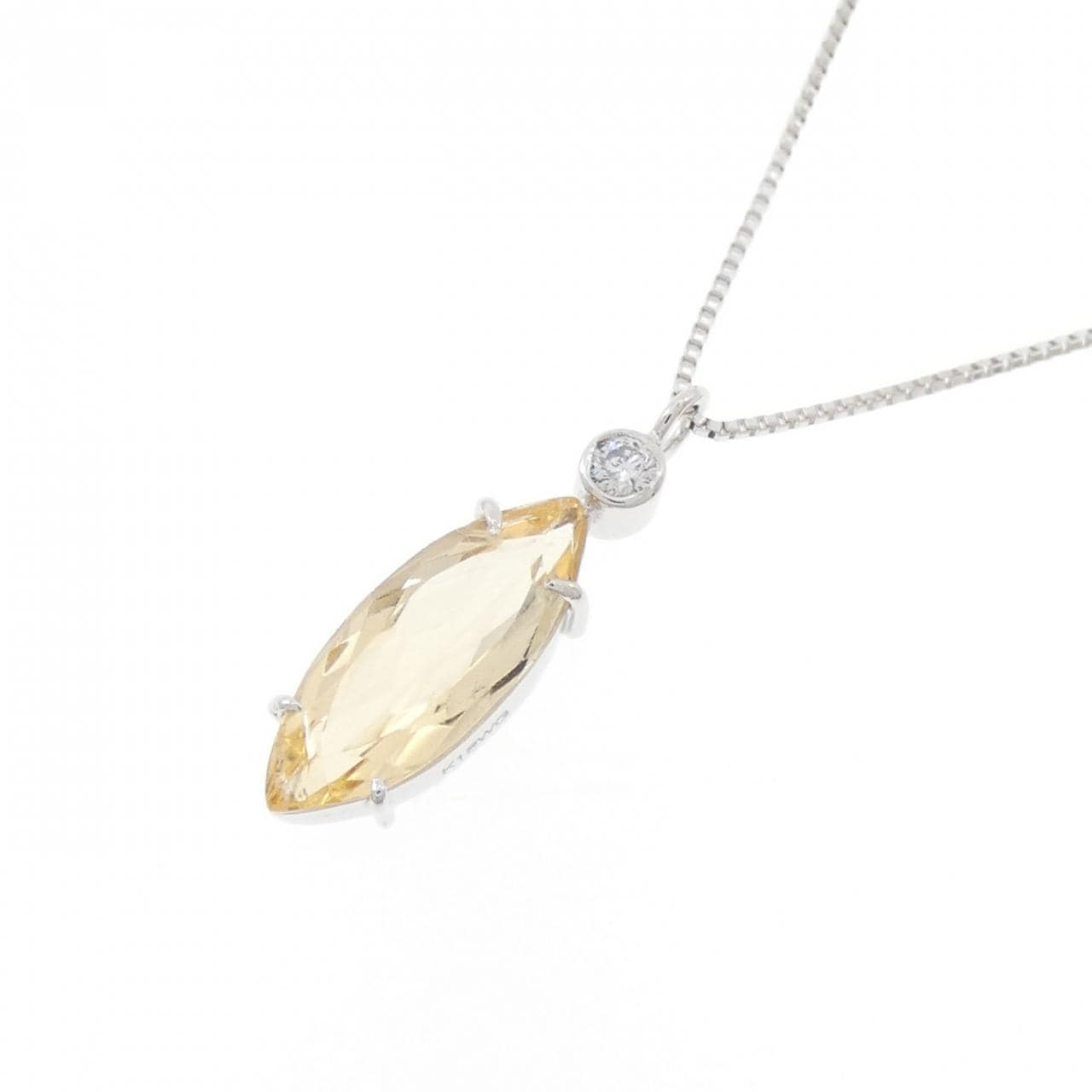 K18WG インペリアルトパーズ ネックレス 1.458CT