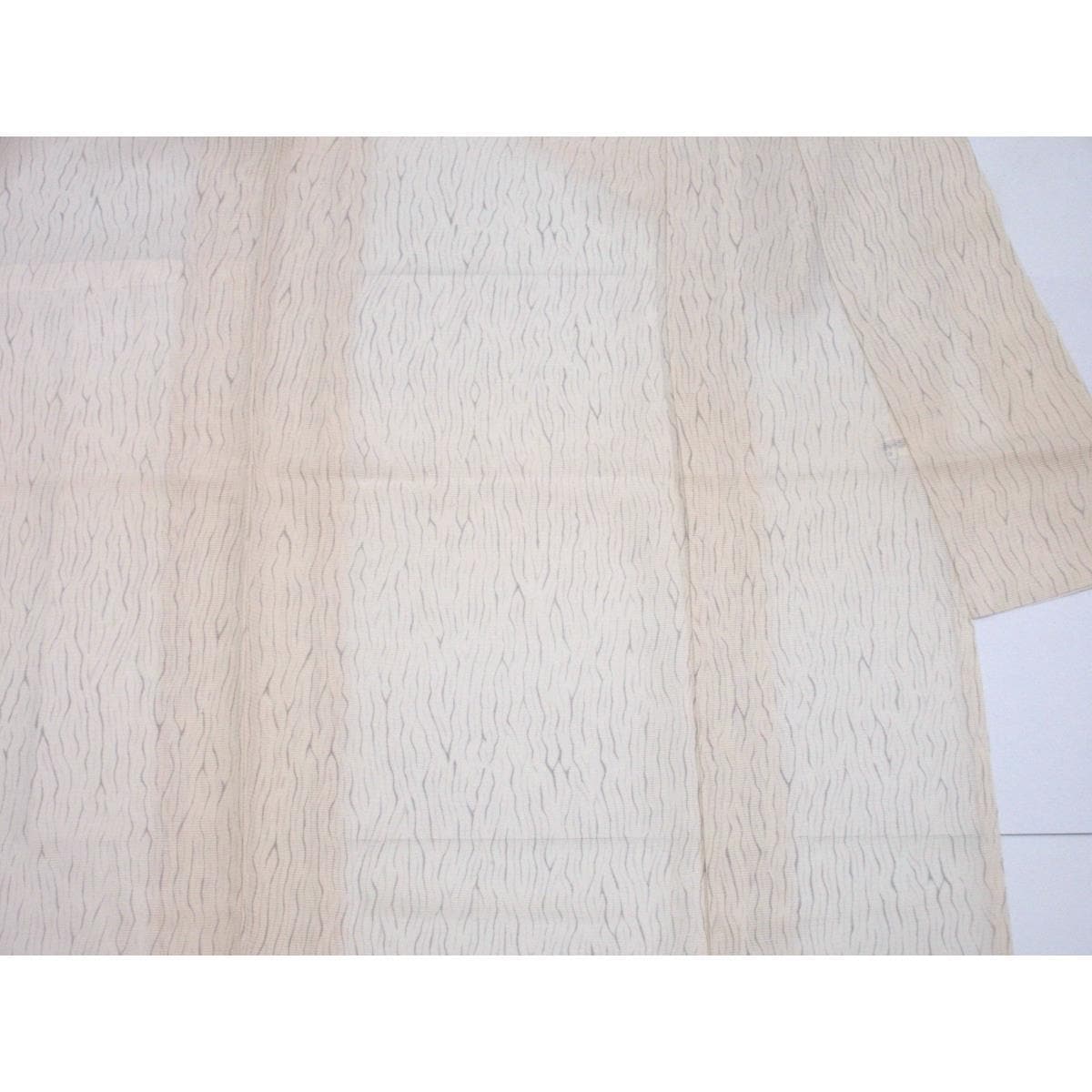 【未使用品】単衣　駒絽訪問着　友禅加工