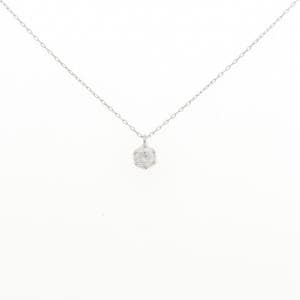 PT900/PT850 ソリティア ダイヤモンド ネックレス 0.30CT
