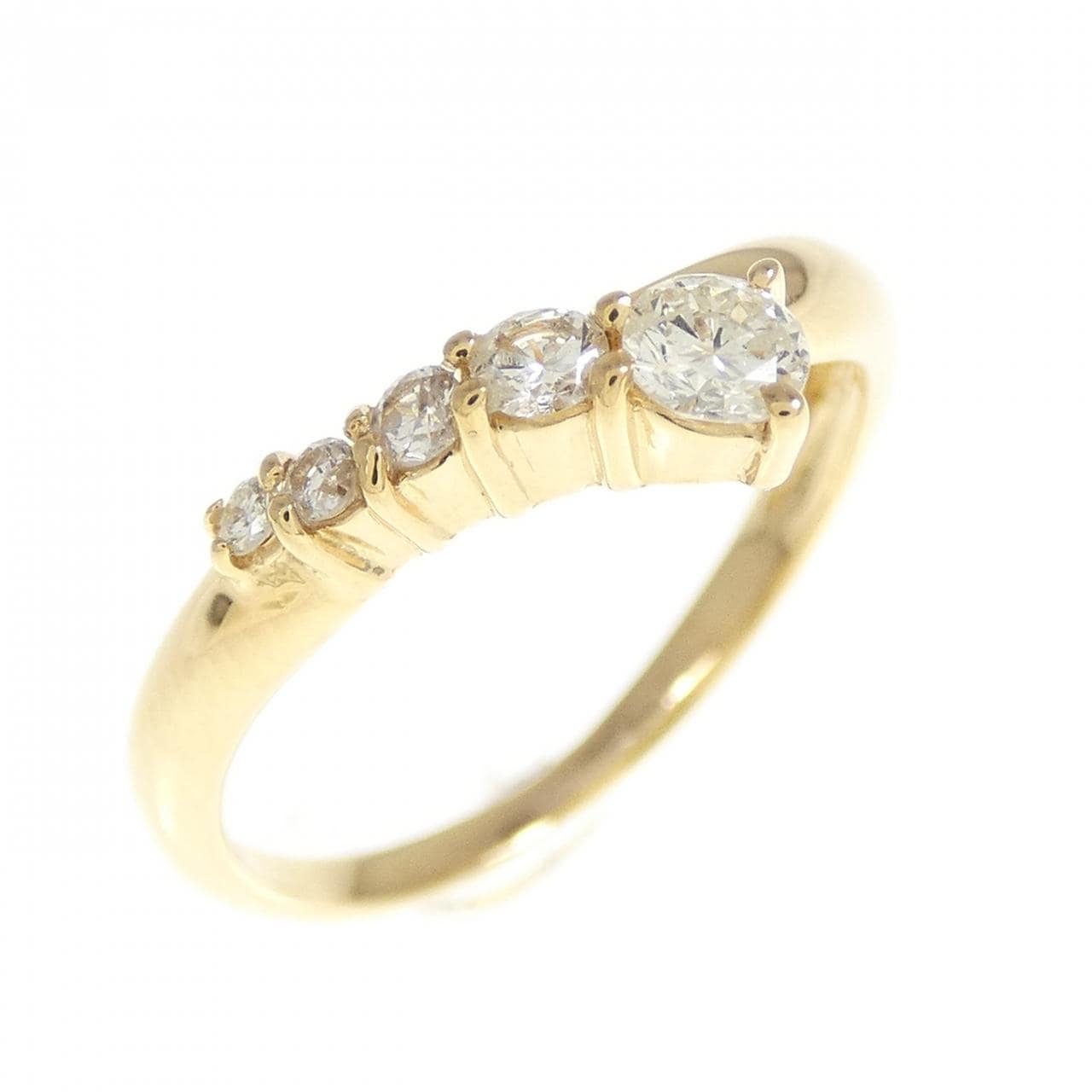 K18YG ダイヤモンド リング 0.25CT