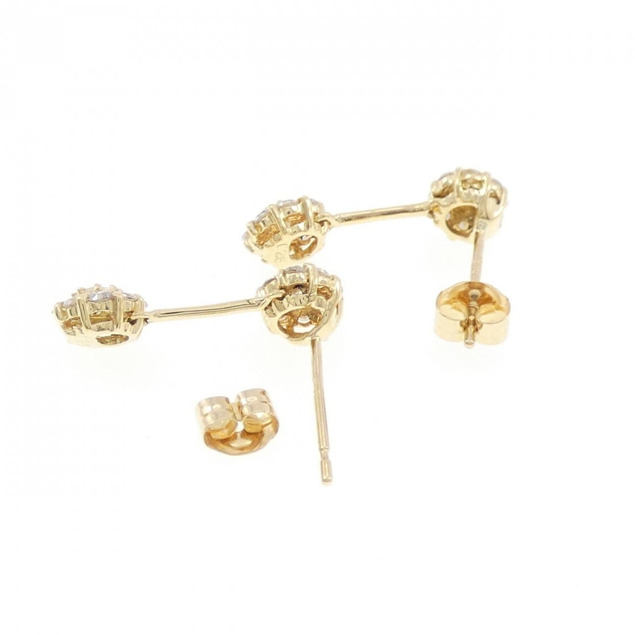 K18YG ダイヤモンド ピアス 0.52CT