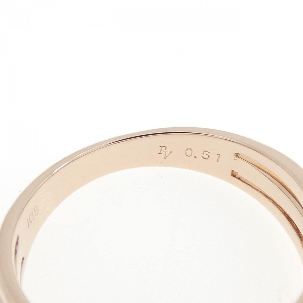 ポンテヴェキオ ハート ダイヤモンド リング 0.51CT