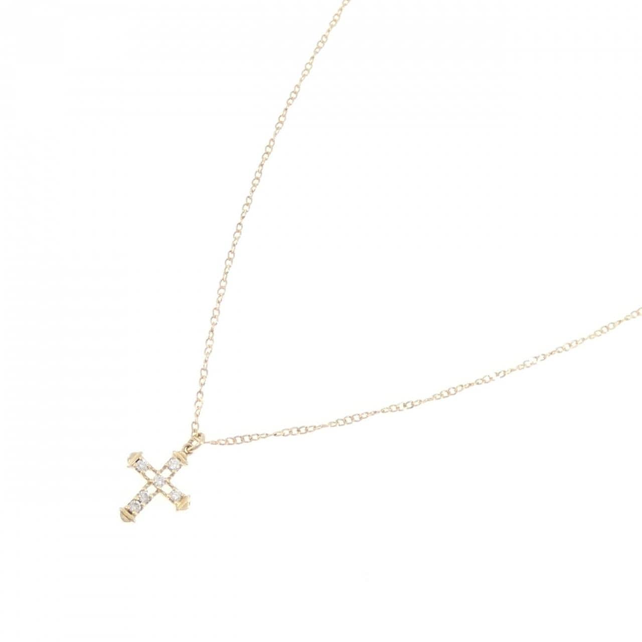 アーカー ダイヤシャルルクロス ネックレス 0.06CT