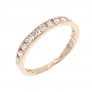 K18PG ハーフエタニティ ダイヤモンド リング 0.50CT
