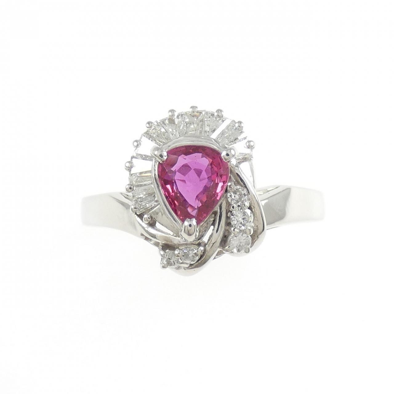 PT900 ルビー リング 0.32CT