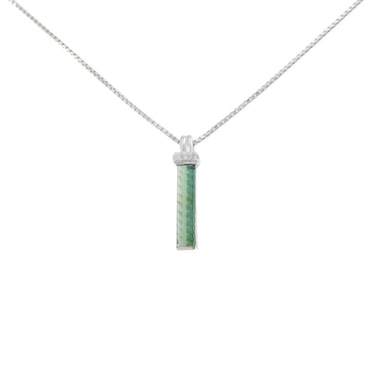 K18WG トルマリン ネックレス 1.09CT