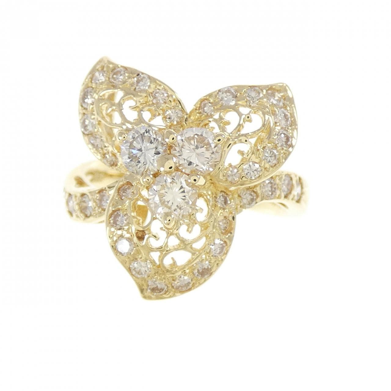 K18YG ダイヤモンド リング 1.00CT