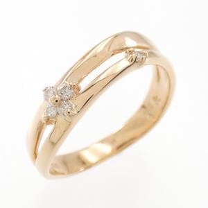 クミキョク フラワー ダイヤモンド リング 0.07CT