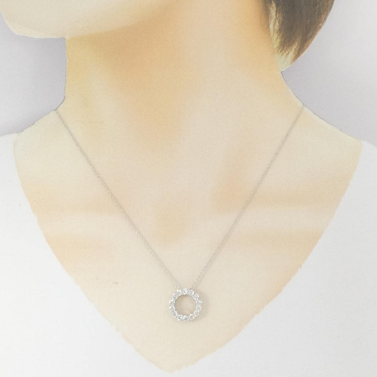PT900/PT850 ダイヤモンド ネックレス 1.00CT