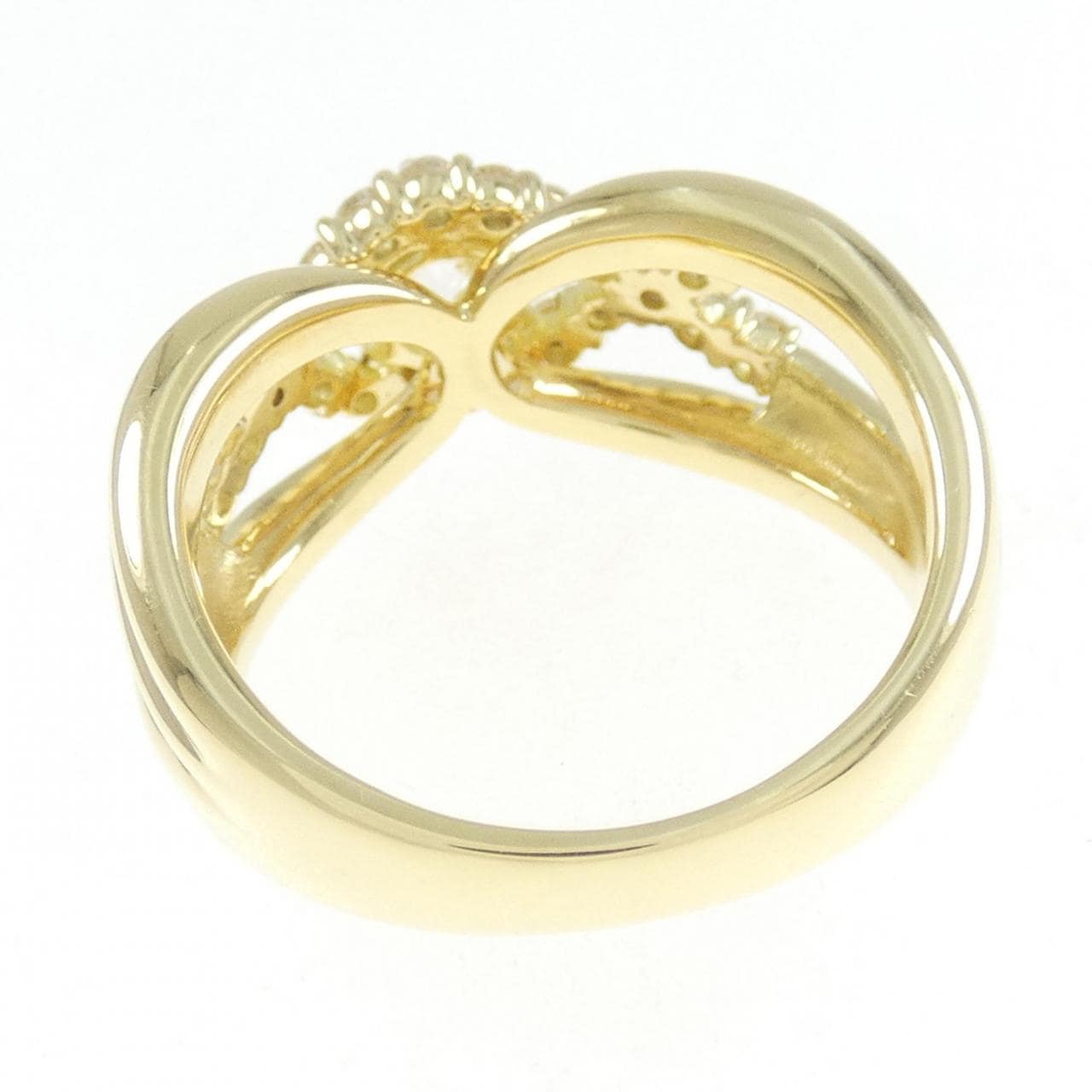 K18YG ダイヤモンド リング 0.524CT I SI1 VG