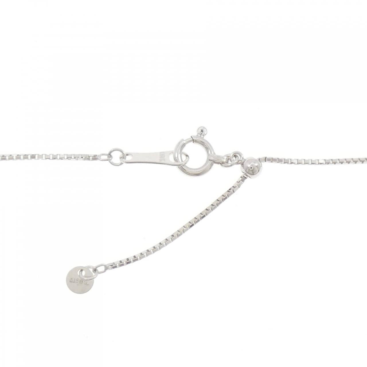 K18WG ダイヤモンド ネックレス 0.21CT