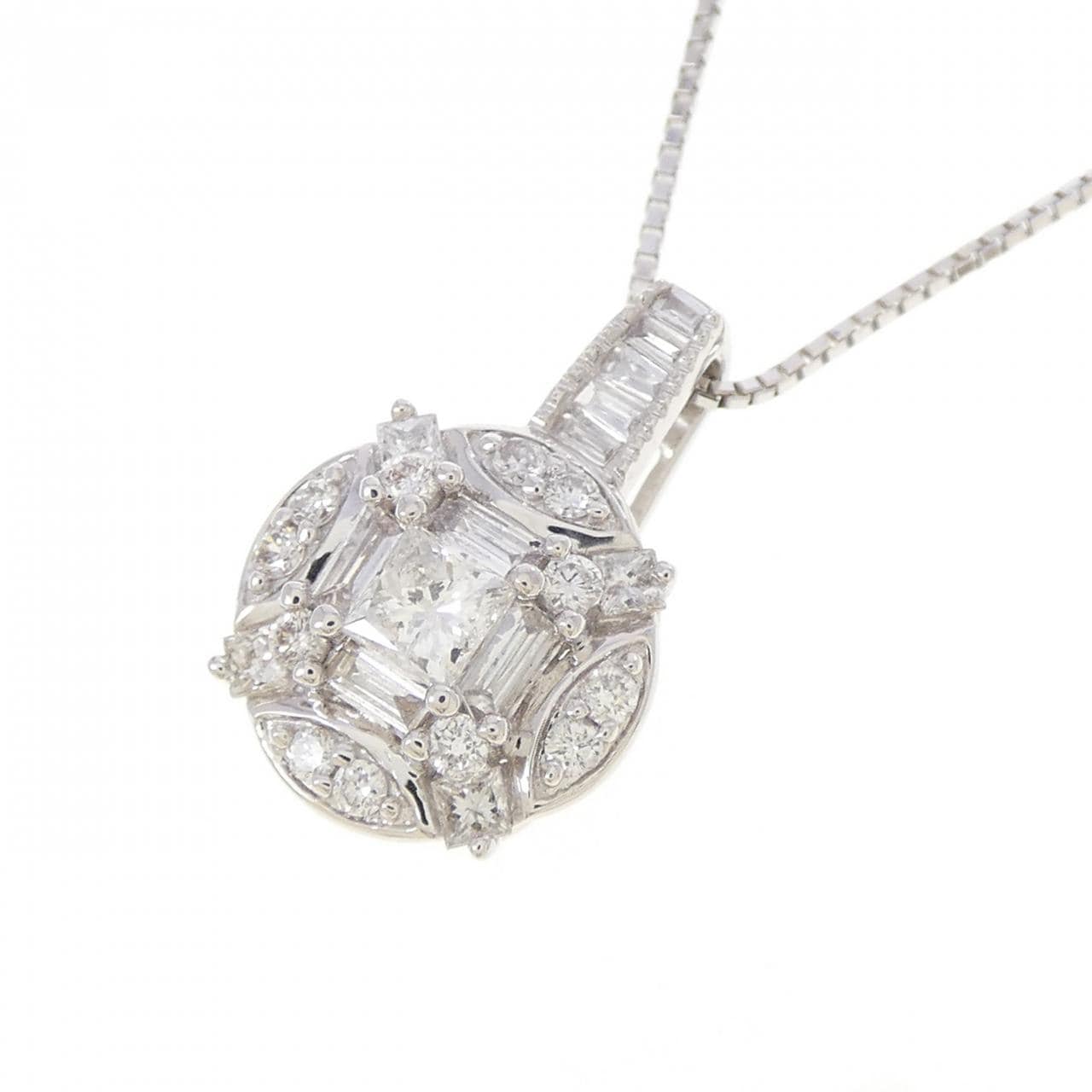 ジーエスティービー ダイヤモンド ネックレス 0.57CT