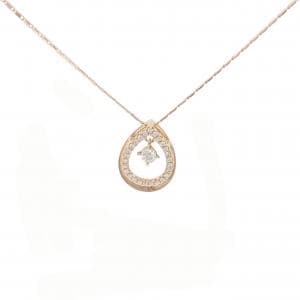 750PG ダイヤモンド ネックレス 0.08CT