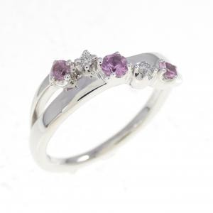 4゜C 合成サファイヤ リング