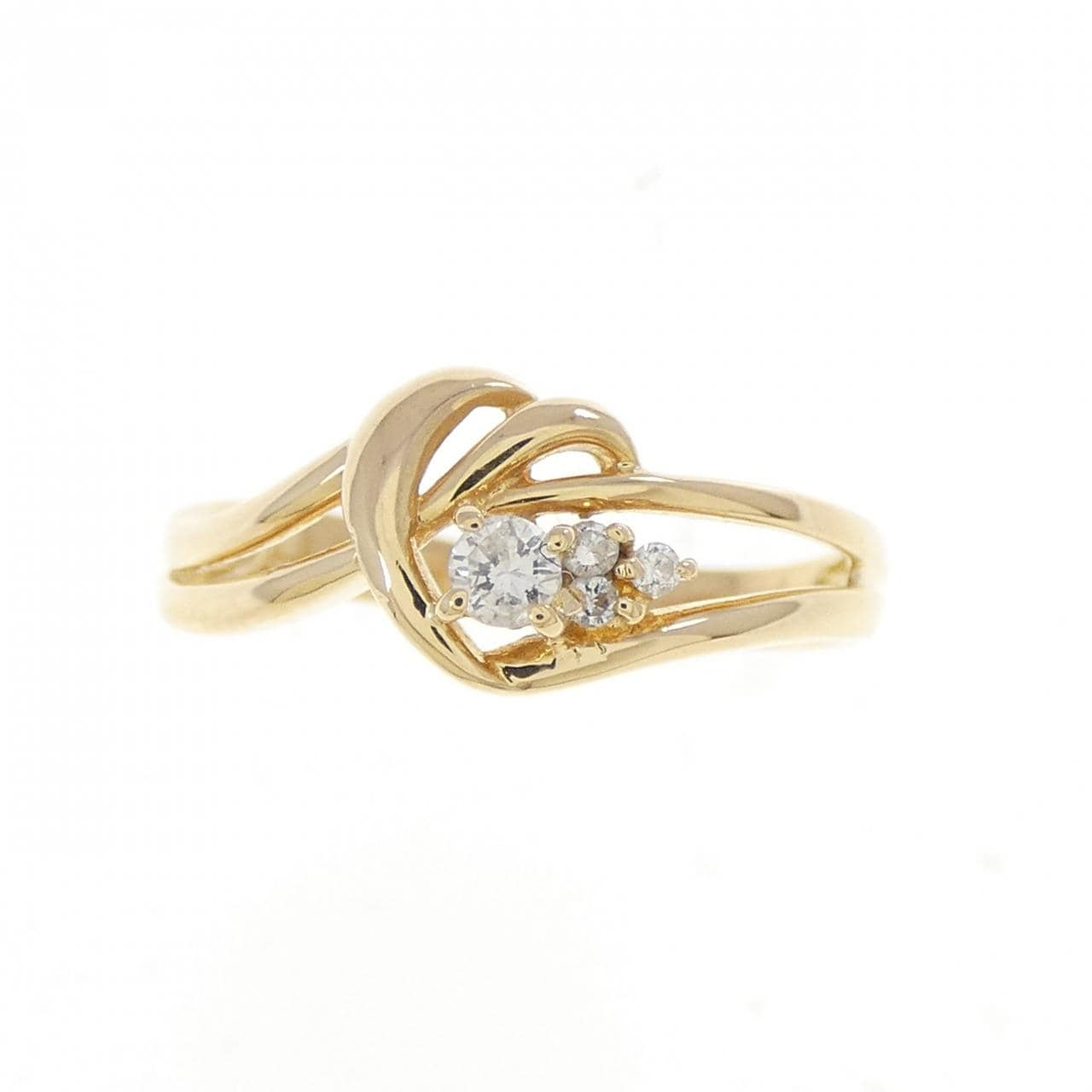 K18YG ダイヤモンド リング 0.07CT