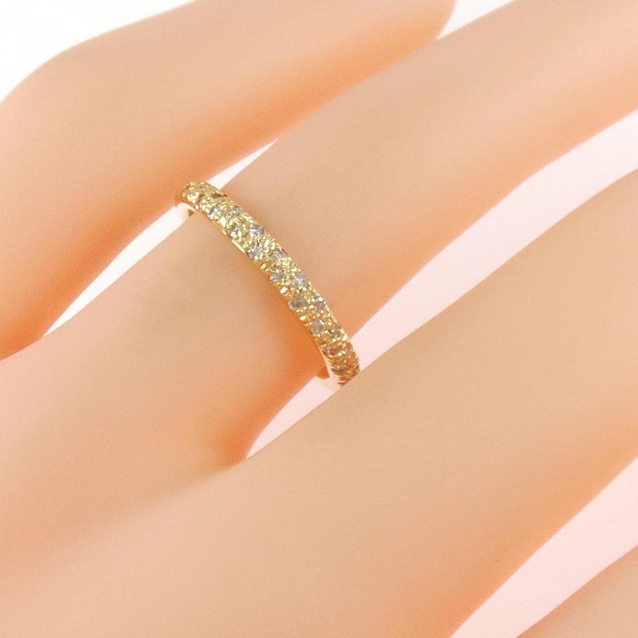K18YG ダイヤモンド リング 0.18CT