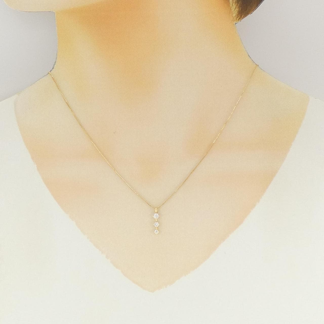 タサキ ダイヤモンド ネックレス 0.19CT