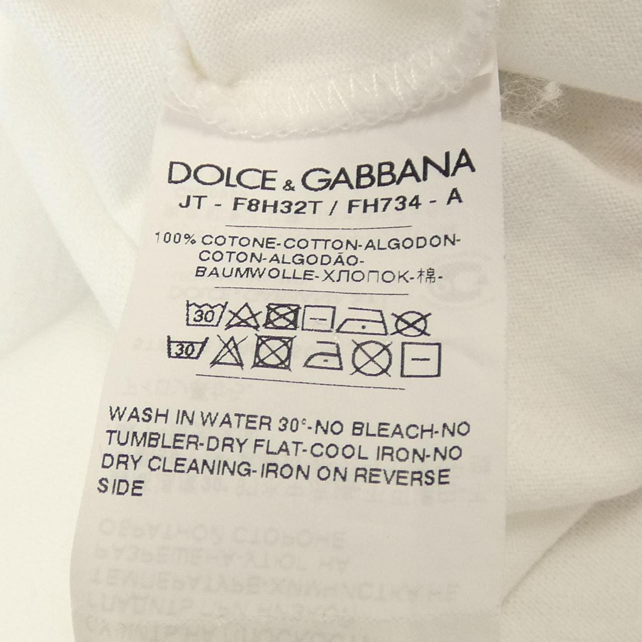 ドルチェアンドガッバーナ DOLCE&GABBANA F8H32T/FH734 Tシャツ