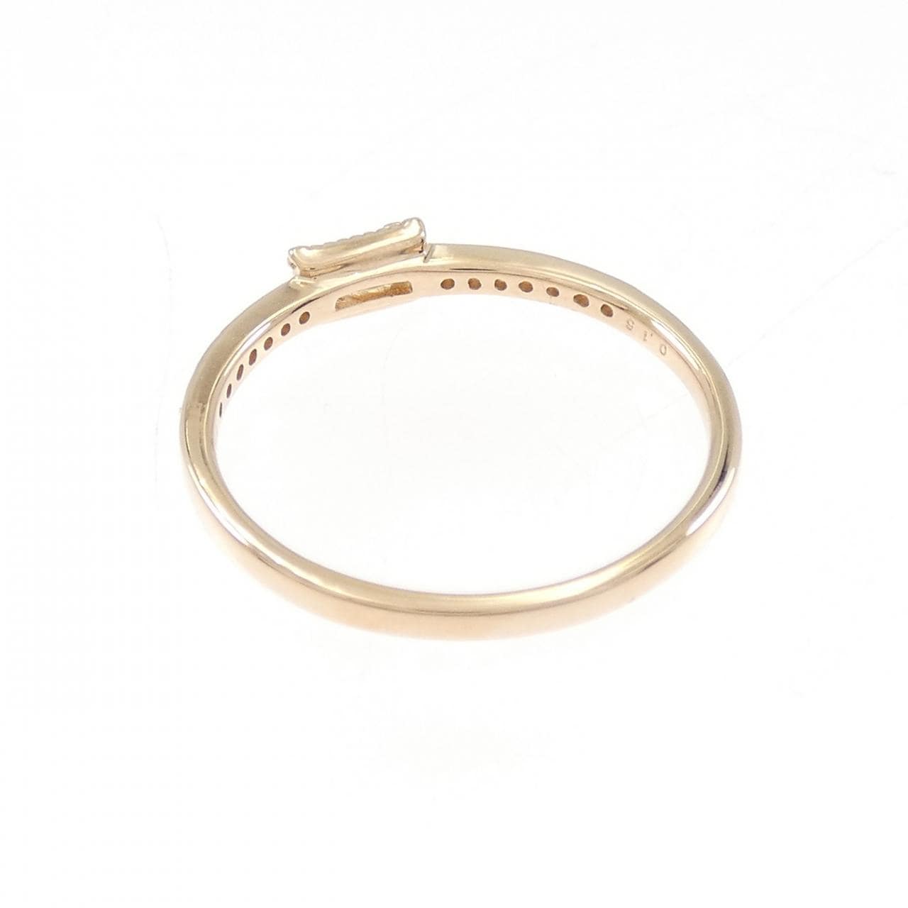 K18PG ダイヤモンド リング 0.15CT