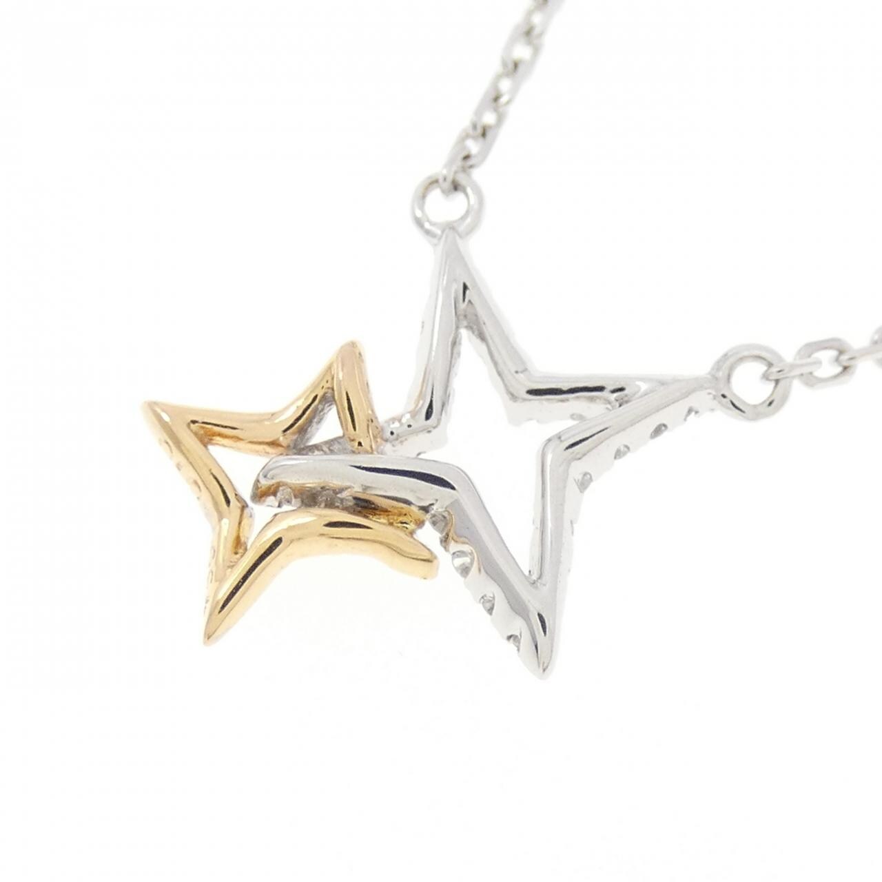 750WG/750YG ダイヤモンド ネックレス 0.10CT