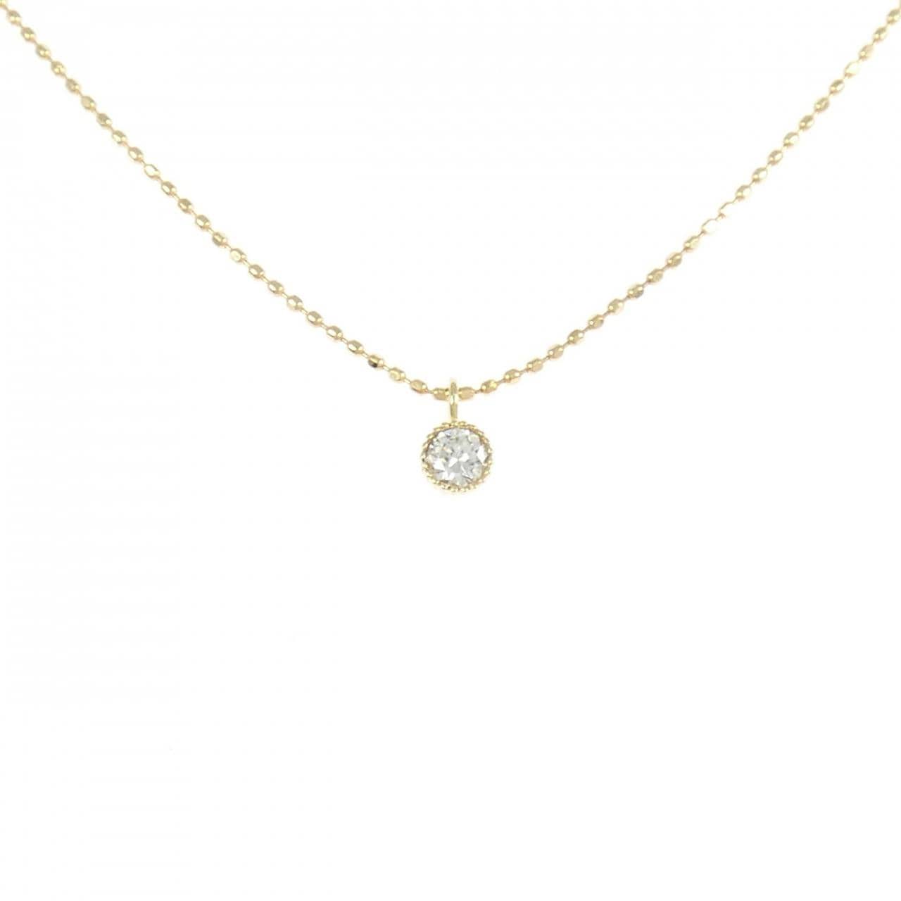 K18YG ダイヤモンド ネックレス 0.10CT