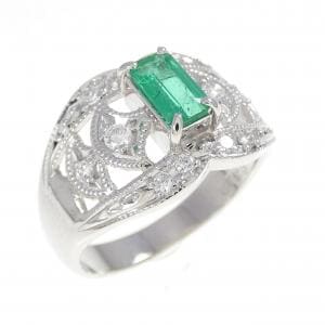 PT900 エメラルド リング 0.382CT