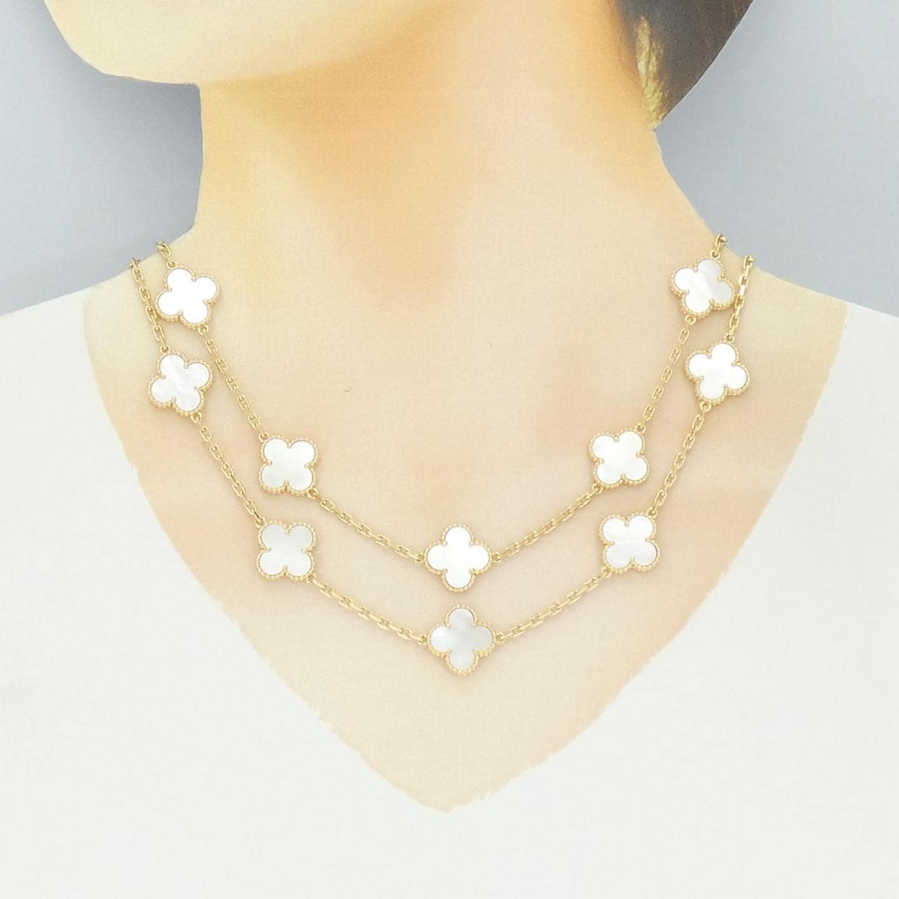 ヴァンクリーフ&アーペル ヴィンテージアルハンブラ 20モチーフ ネックレス