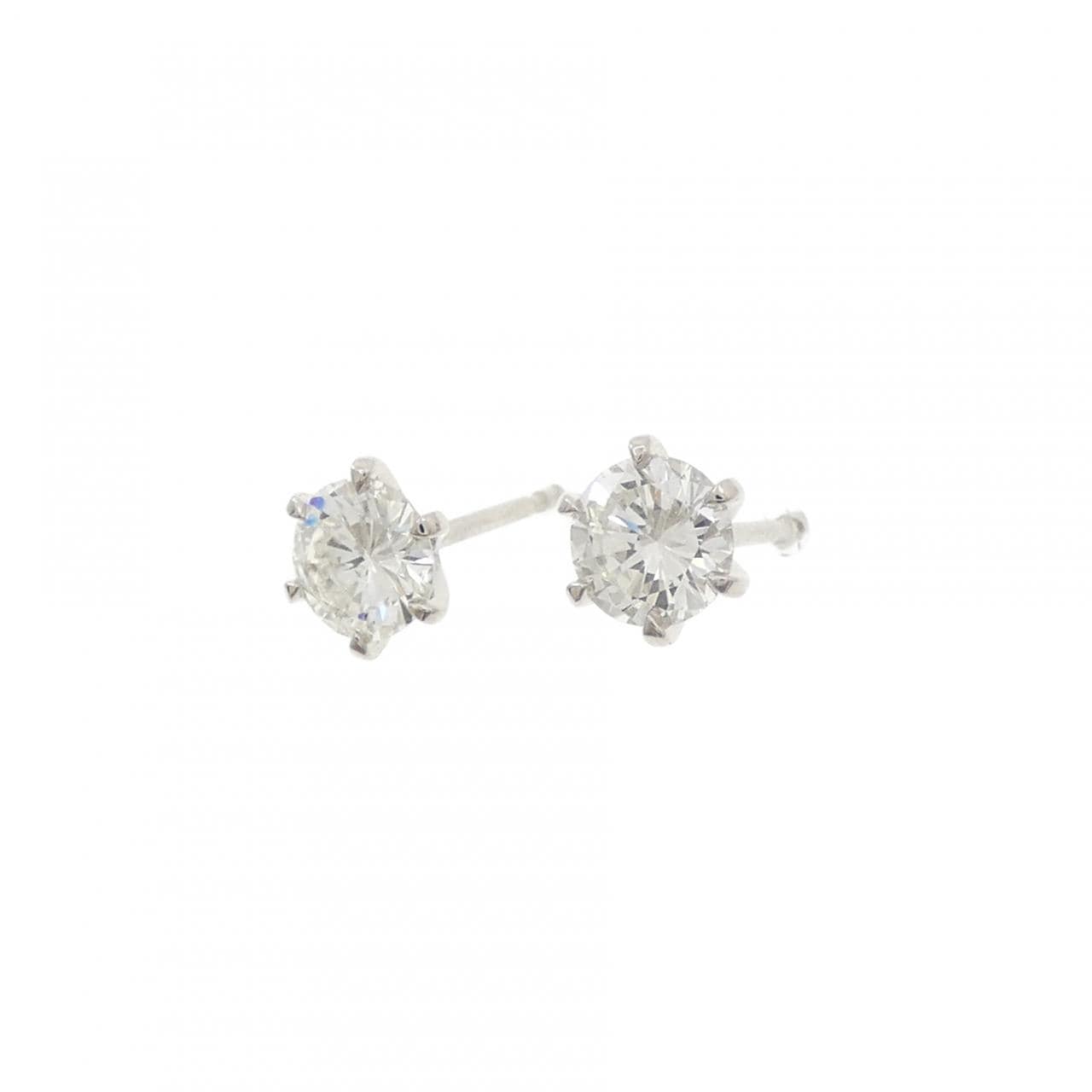 【リメイク】PT900/ST ダイヤモンド ピアス 0.417CT 0.417CT G-H SI1 Good