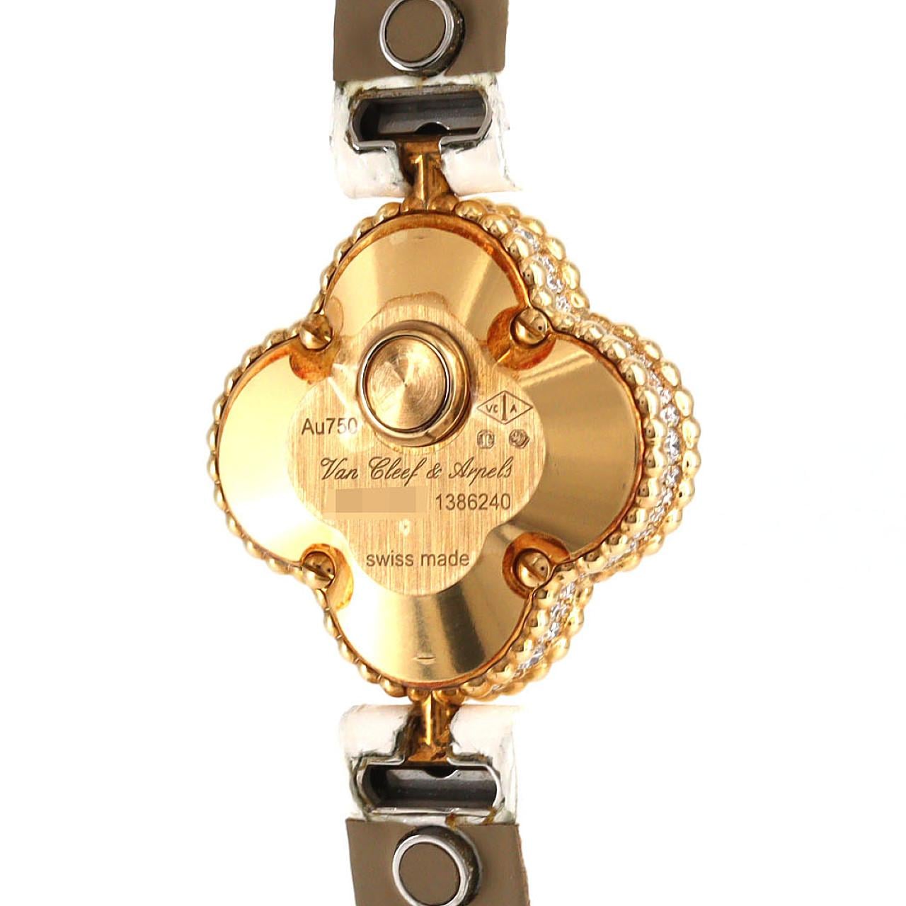 ヴァンクリーフ&アーペル スウィートアルハンブラ YG 1386240 YG クォーツ