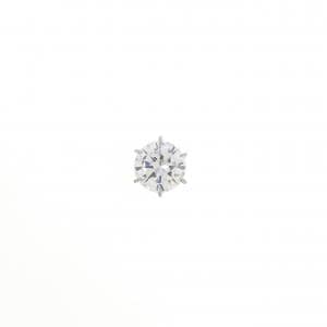PT900 ダイヤモンド ピアス 0.385CT E VVS2 Good 片耳
