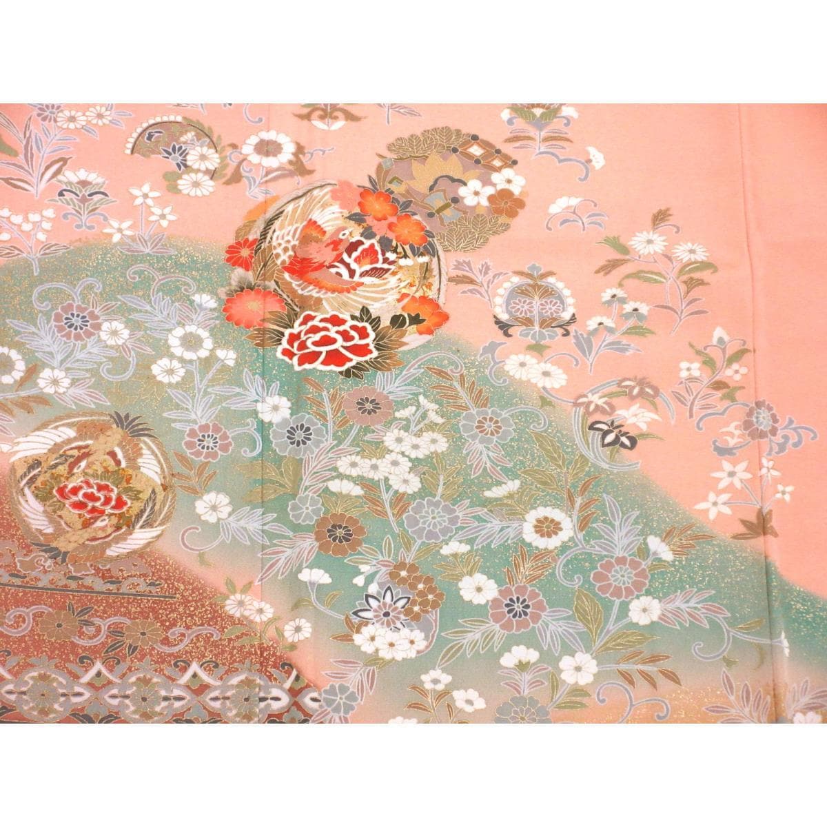 訪問着　友禅金彩加工