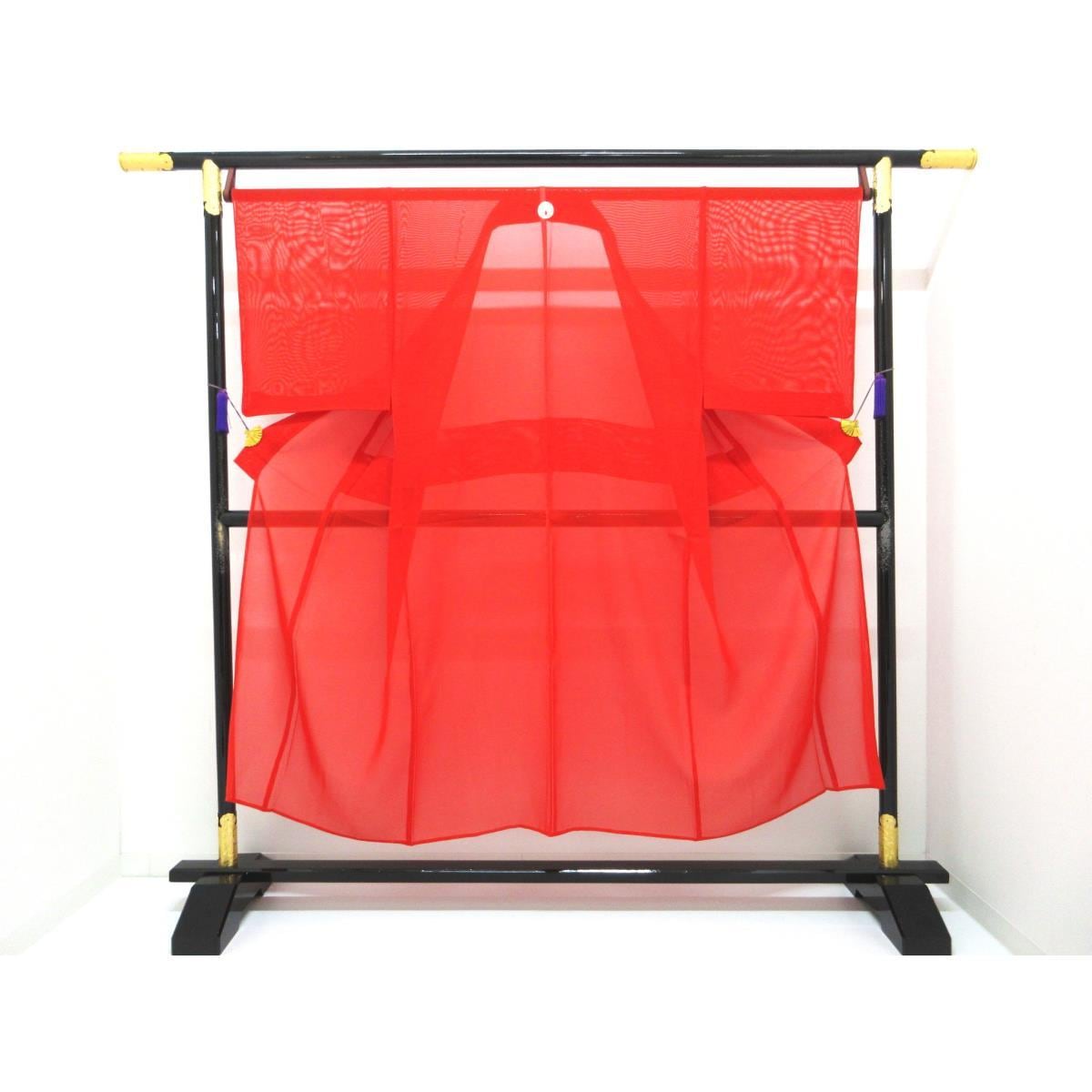 男物　単衣　紗織　丸に抱き茗荷