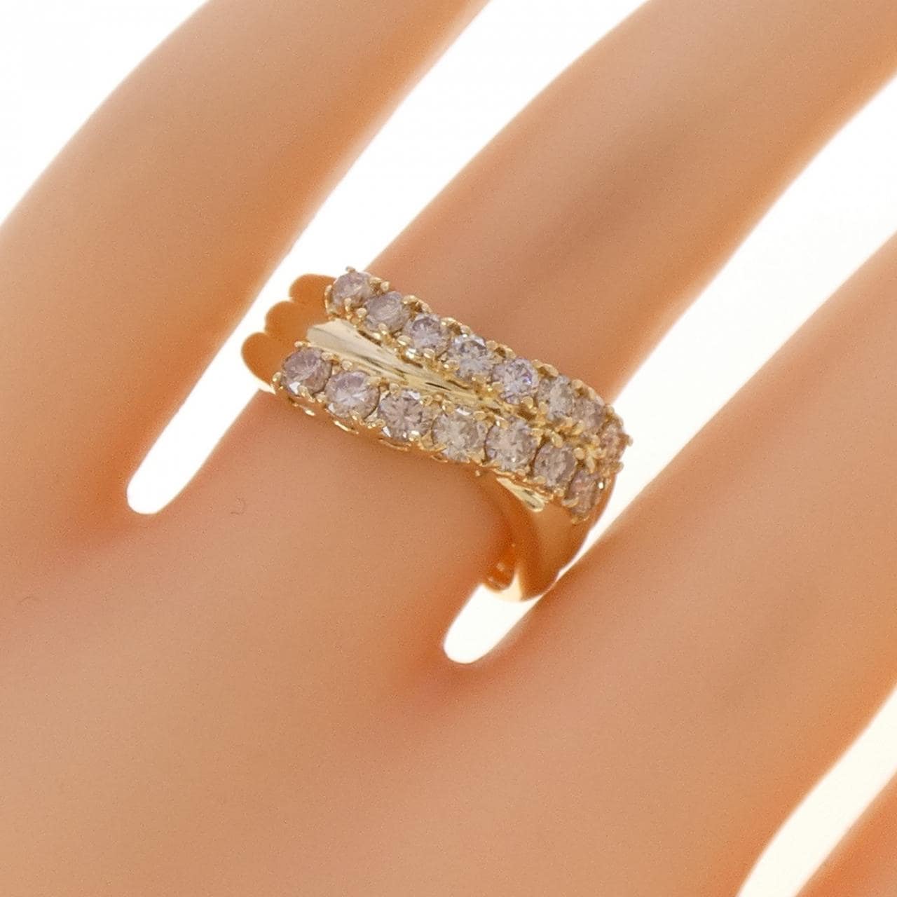 K18YG ダイヤモンド リング 1.00CT